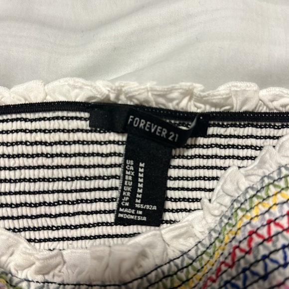 Forever 21 Colorful Chevron Print Tube Bandeau Top - Picture 2 of 4